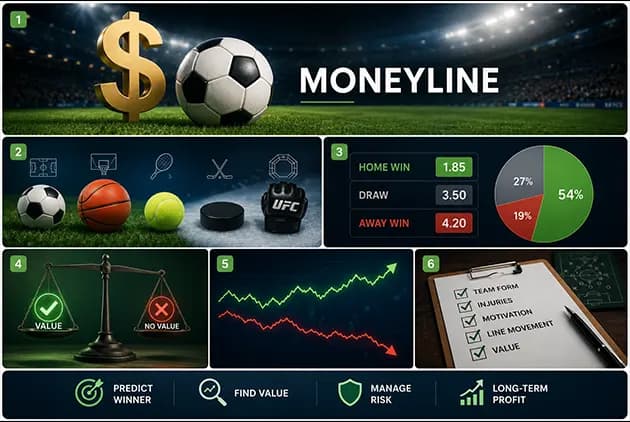 Moneyline &nbsp;چطور کار می‌کند؟